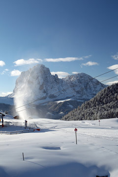 Berg Langkofel in den Dolomiten
