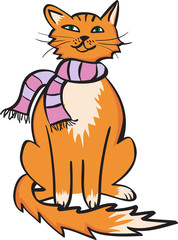 funny orange cat