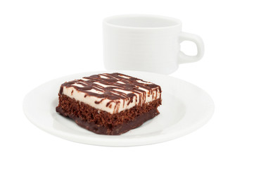 cake with chocolate icing