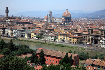 Fototapeta na wymiar View of Florence, Italy.