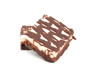 cake with chocolate icing