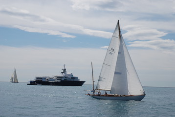 Fototapeta premium classic yacht regatta