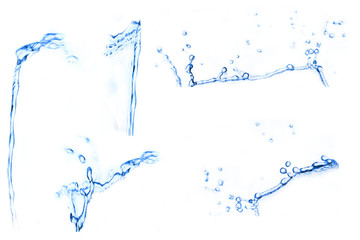 Fototapeta premium Collection of water splashes