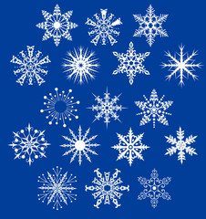 Fototapeta na wymiar decorative snowflakes