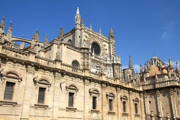 Fototapeta na wymiar Seville, Spain - the cathedral