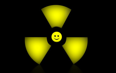 Fototapeta premium Happy Radioactive sign