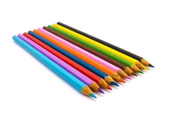 Pencils in a row