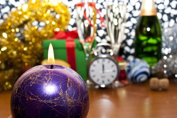 New Year's  midnight celebration