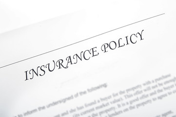 plain insurance policy, could be car, life, etc