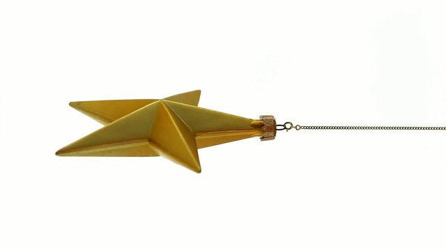 &eacute;toile rotation lente fond chroma blanc