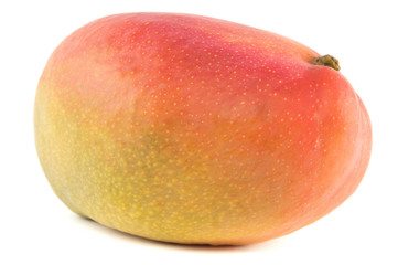 Organic Mango on white background