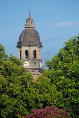 Fototapeta na wymiar Belfry of the Manila Cathedral