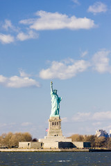 Fototapeta premium Liberty Island and Statue of Liberty, New York, USA