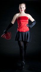 ballet dancer holding a fan © Richard Semik