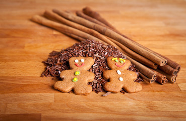 Traditional home baked ginger cookies
