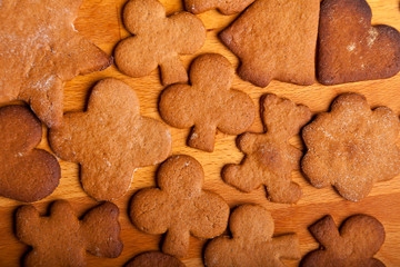 Traditional home baked ginger cookies