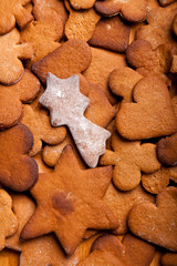 Traditional home baked ginger cookies