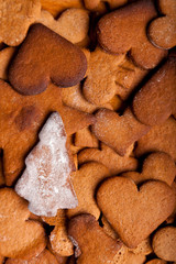 Traditional home baked ginger cookies