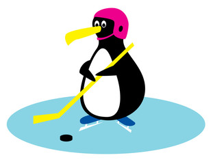HOCKEY PLAYER PENGUIN