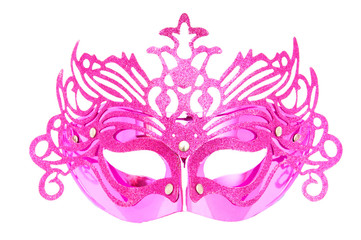 Ornate masks isolated on the white background