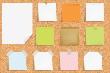 Cork Board With Notes