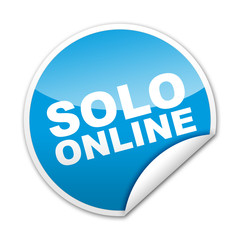 Pegatina SOLO ONLINE con reborde