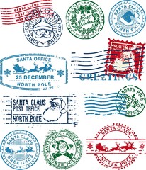 santa claus postmarks