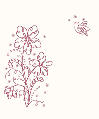 Cute floral  background