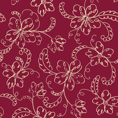 seamless  floral   background