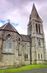 Fototapeta premium old, small, beautiful castle in Gothic style in Dublin, Ireland