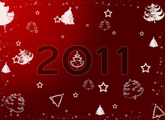 Red Christmas, New Year background