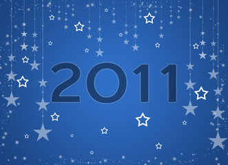 Blue Christmas, New Year background
