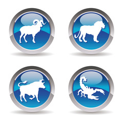 Fototapeta premium Web icons collection : astrologie