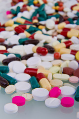 Obraz na płótnie Canvas various pills