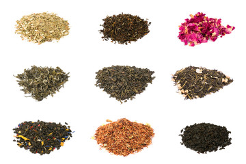 Green, black, floral and herbal tea