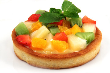 Cake with fruits