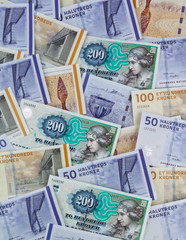 Dänische Kronen. Währung Dänemarks