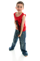 Fototapeta premium Boy playing guitar