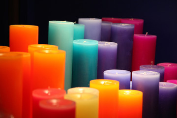 Bunte Kerzen