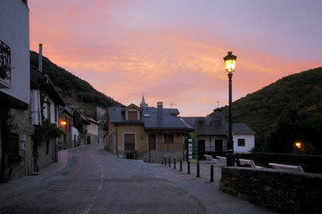 Sunrise at Molinaseca, Spain