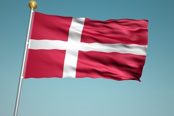 Fototapeta na wymiar デンマークの国旗