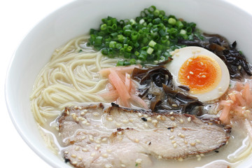 tonkotsu(pork bone broth) ramen noodles , japanese food