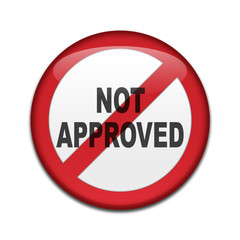 Chapa texto NOT APPROVED