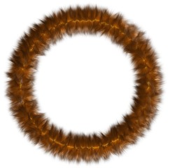 Round framework from fur.
