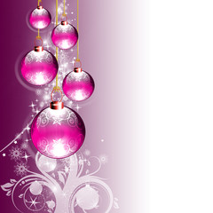 Abstract background with New Year's toys