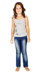 Obraz premium Girl in jeans