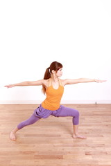 yoga warior II pose