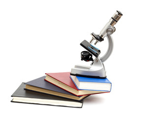 Microscope, books