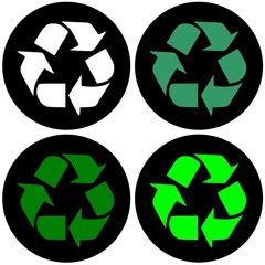 Obraz premium Symbole du recyclage