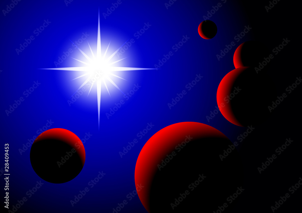 Wall mural abstract universe